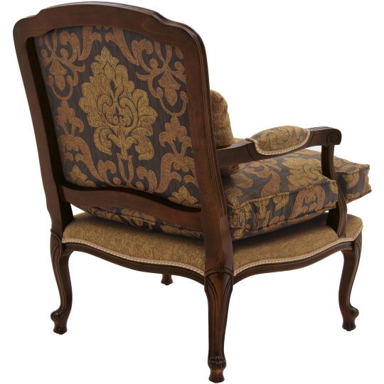 elegans fakeretes fotel klasszikus karpitozott fotel barna luxus villa butor kenyelmes nagymeretu balaton kastely butorzat karpitos.jpg